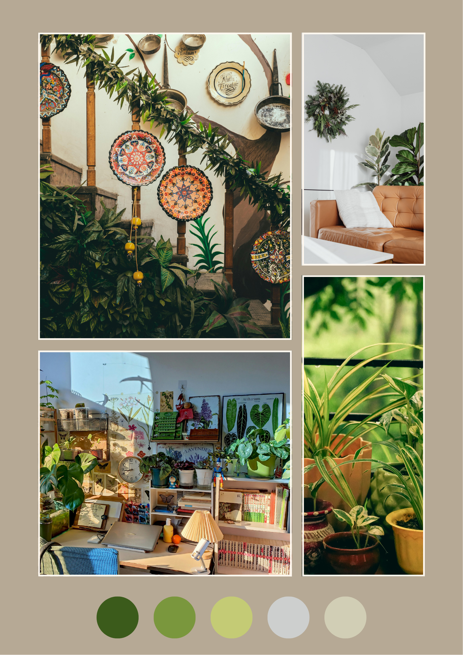 Jungalow Style Interior Design - curated moodboard inspiration