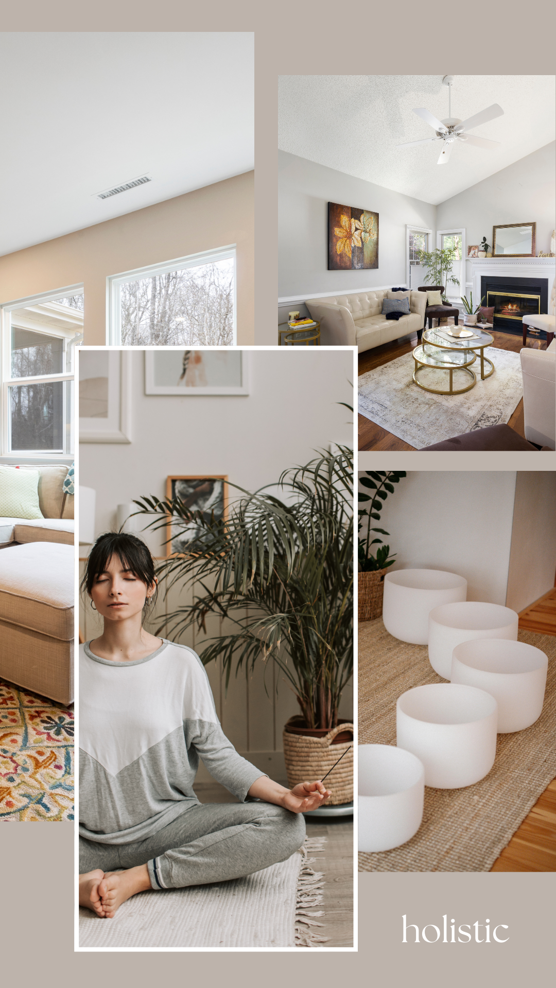 Holistic Wellness Space Interior Design - curated moodboard inspiration