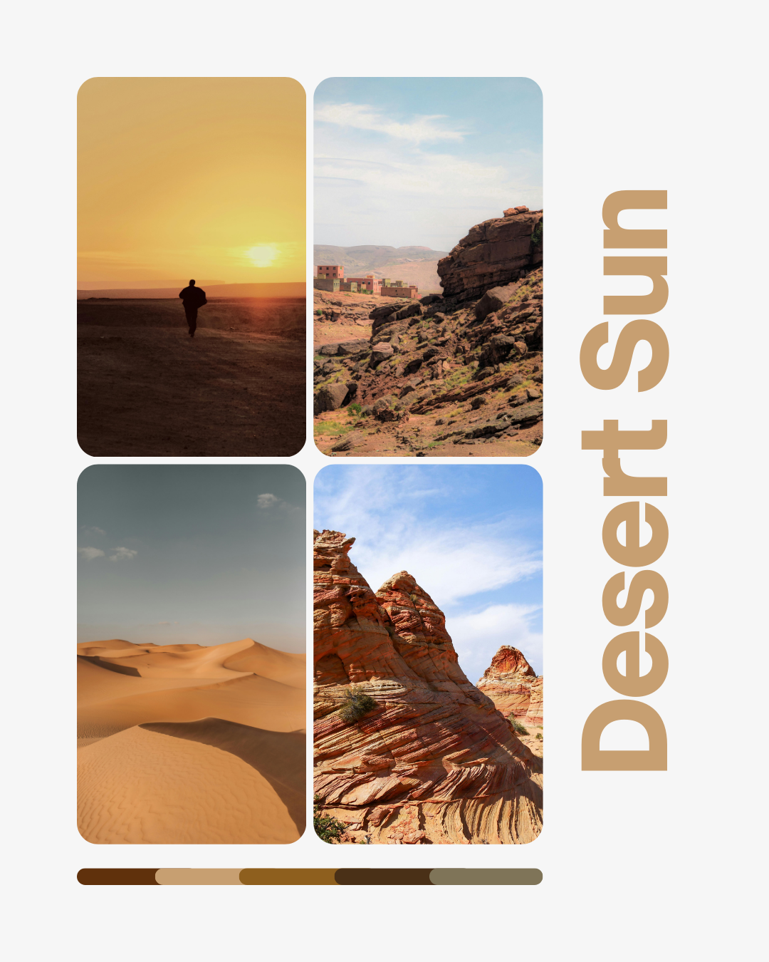 Desert Sand Color Palette - curated moodboard inspiration