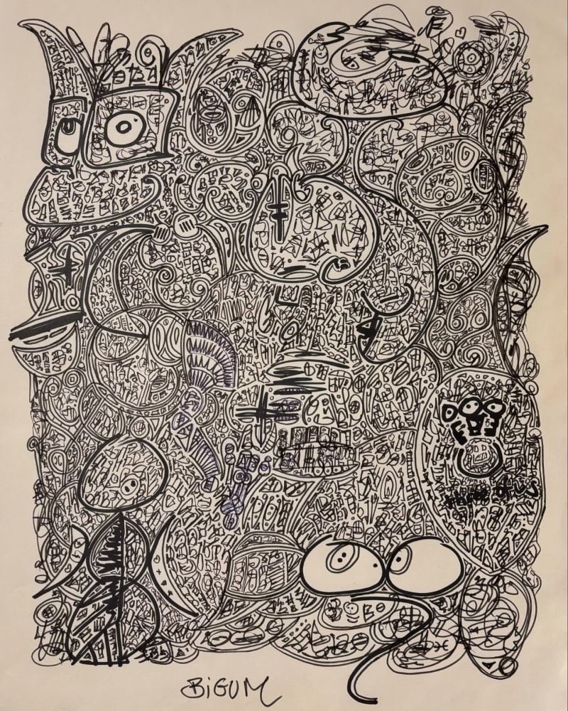 JP Bigum artwork black and white