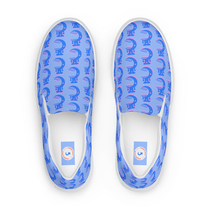 JUST KRUNCH Carolina Blue Slip-on Sneaks