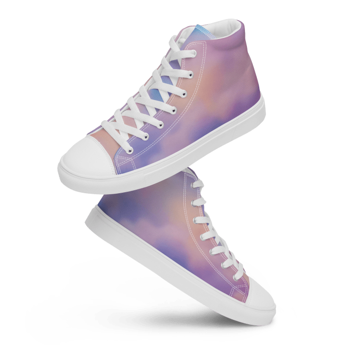 Purple Rain by KRUNCH Canvas Hi-tops