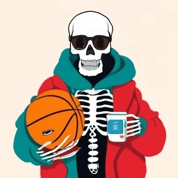 craiyon_001331_generate_an_image_of_a_skeleton_holding_a_basketball__a_cup_of_coffee__and_wearing_sunglasses
