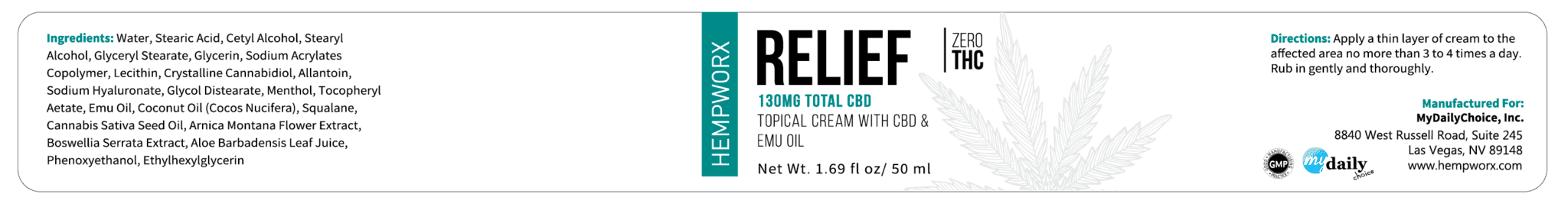 Hempworx RELIEF CBD krém - Image 4