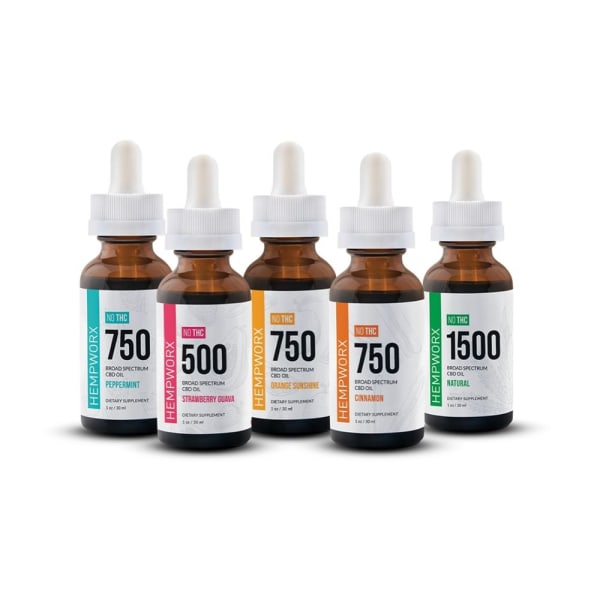 HempWorx© széles spektrumú CBD olaj
