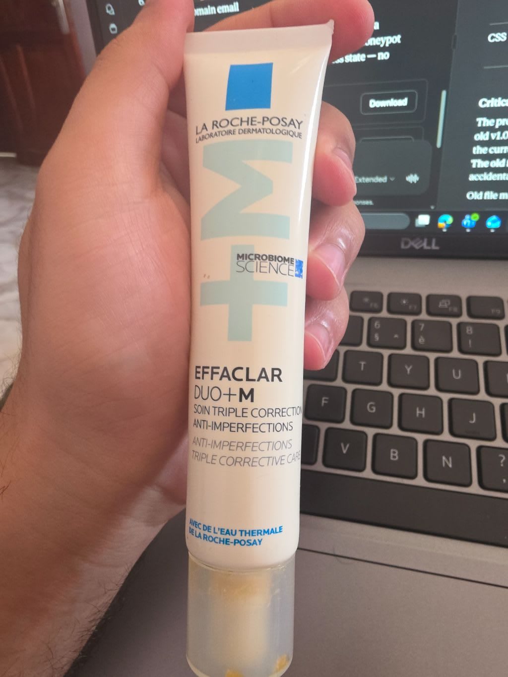 La Roche-Posay Effaclar Duo+M product label