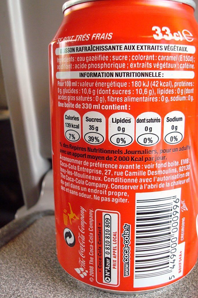Coca-Cola Classic product label