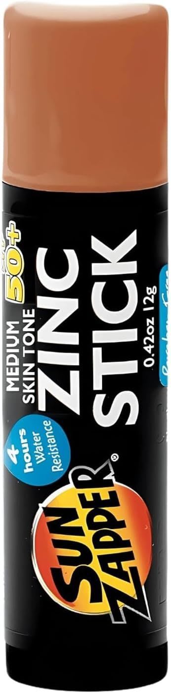 Sun Zapper Zinc Stick Medium Skin Tone product label
