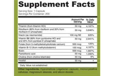 Unknown Supplement (Vitamin B Complex)