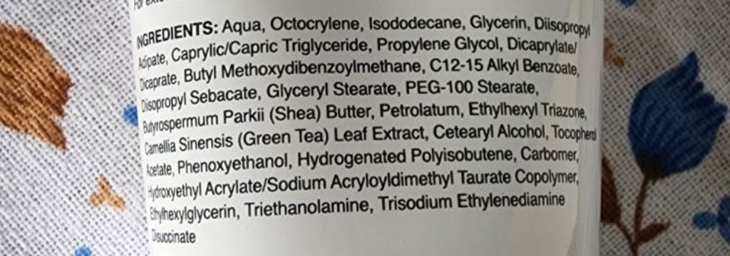 Unknown Sunscreen Product