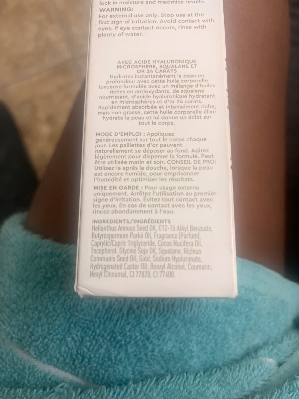 Unknown Brand 24 Carat Body Oil
