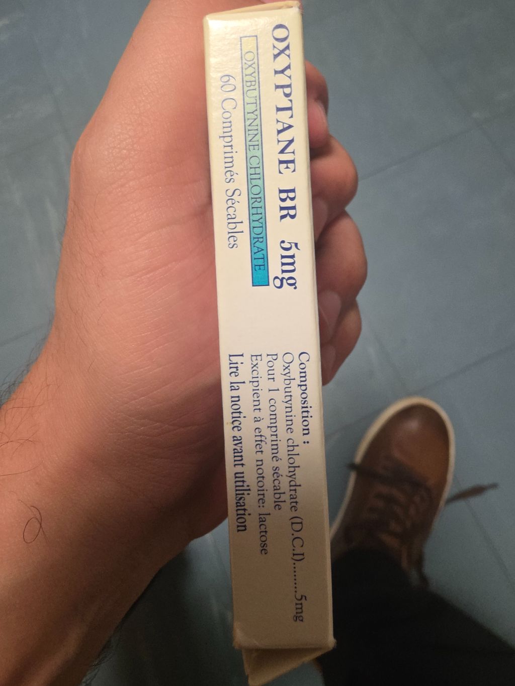 Oxyptane BR 5mg (Oxybutynine Chlorhydrate)