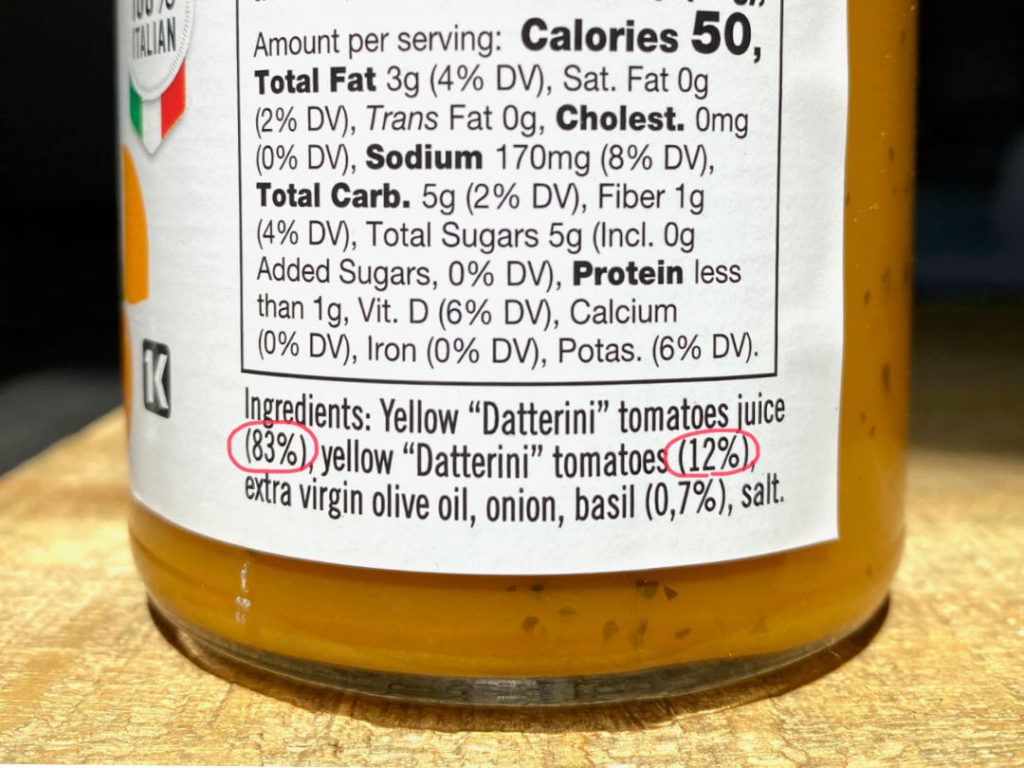 Yellow Datterini Tomato Sauce