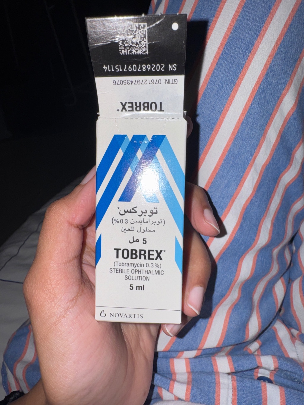 Tobrex (Tobramycin 0.3%) Sterile Ophthalmic Solution product label