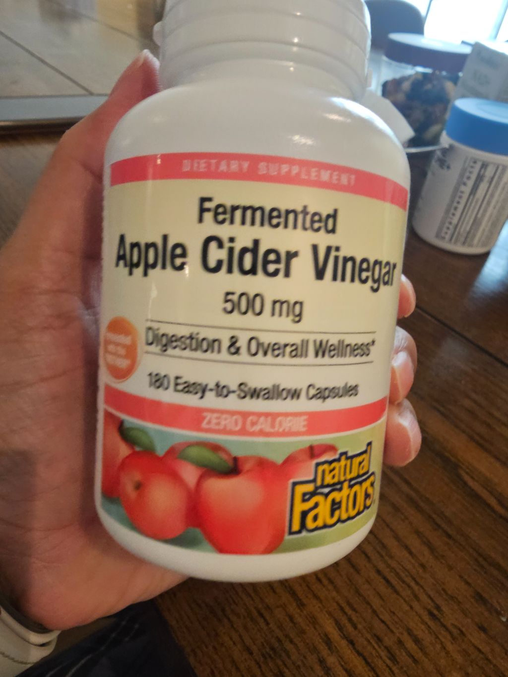 Natural Factors Fermented Apple Cider Vinegar 500 mg