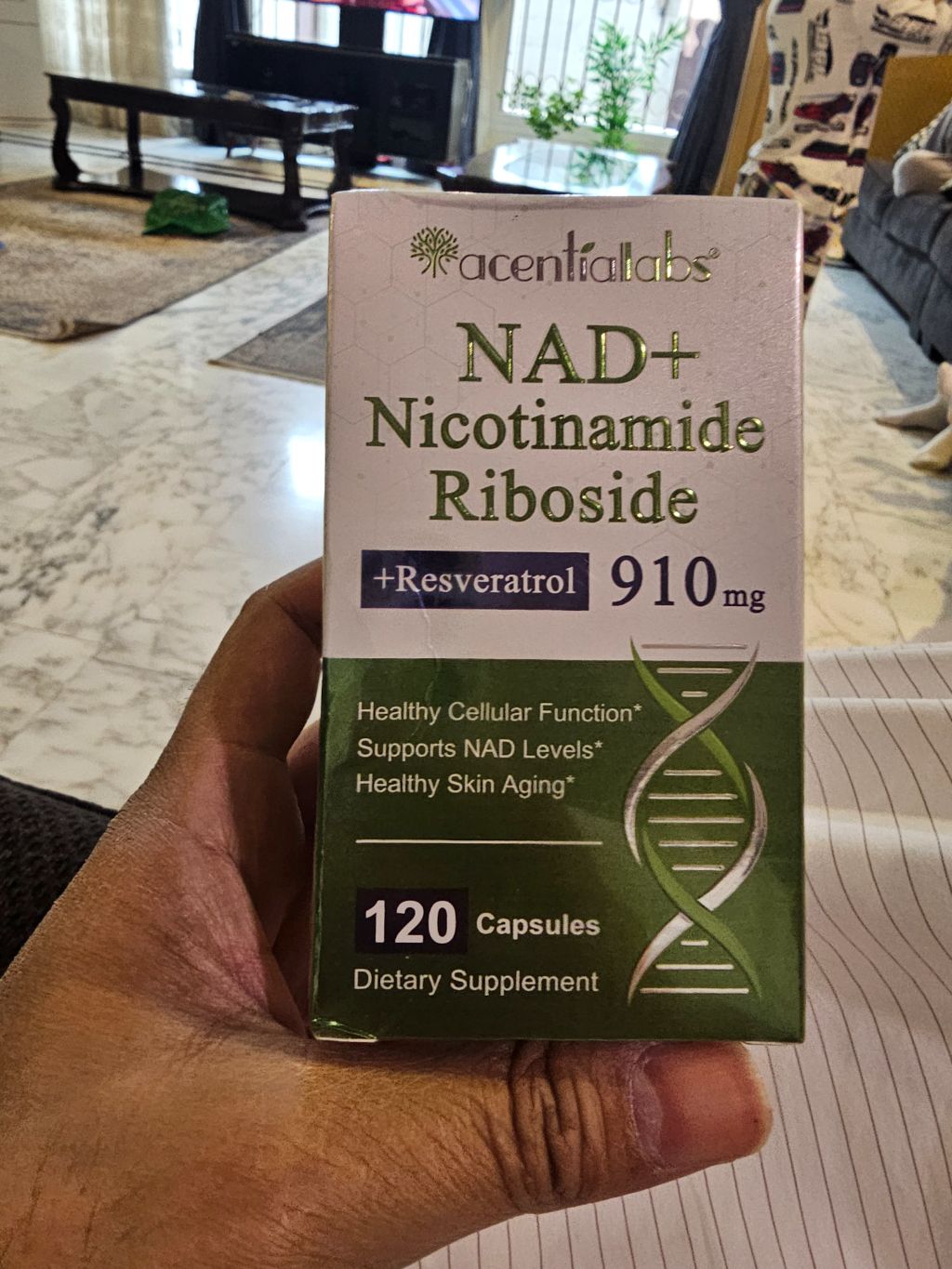 Acential Labs NAD+ Nicotinamide Riboside + Resveratrol