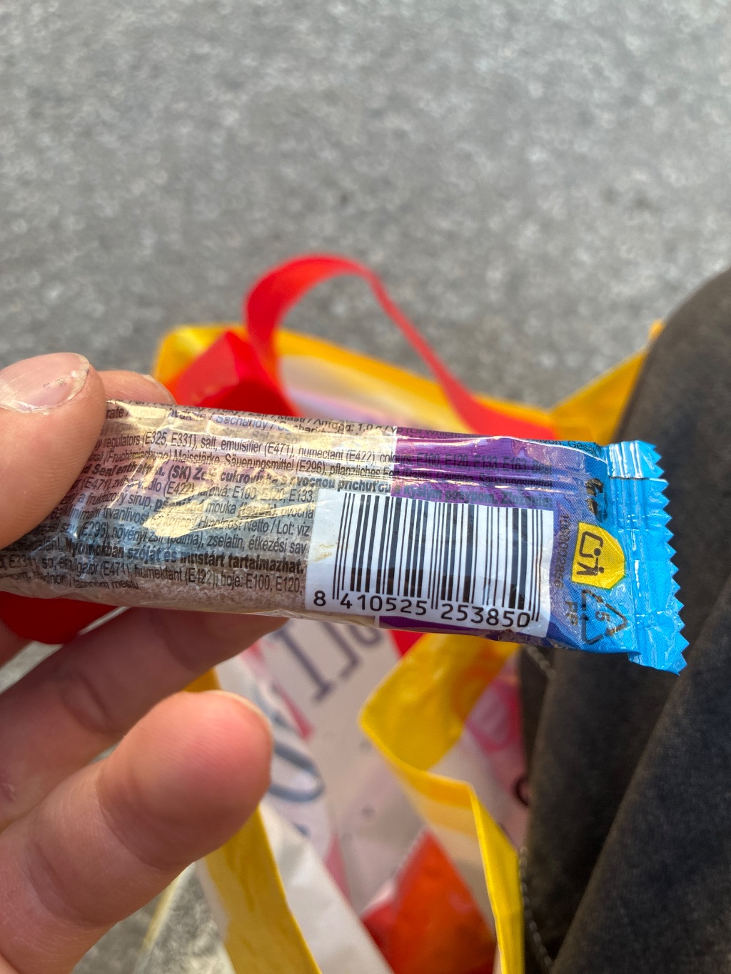 Unknown Fruit Flavoured Candy label