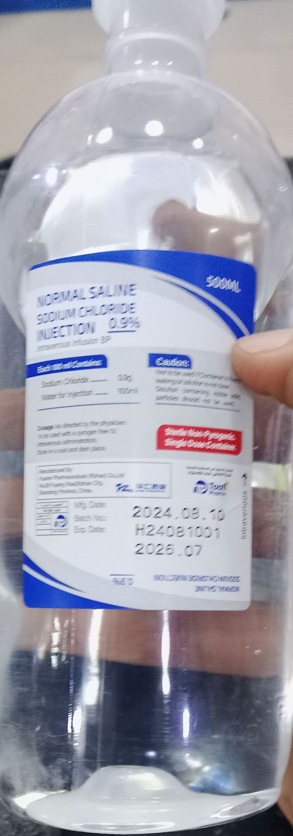 Normal Saline Sodium Chloride Injection 0.9%