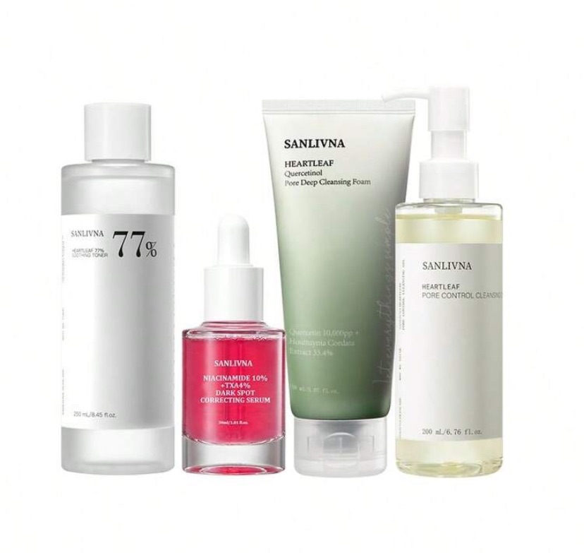 Sanlivna Heartleaf Skincare Set label
