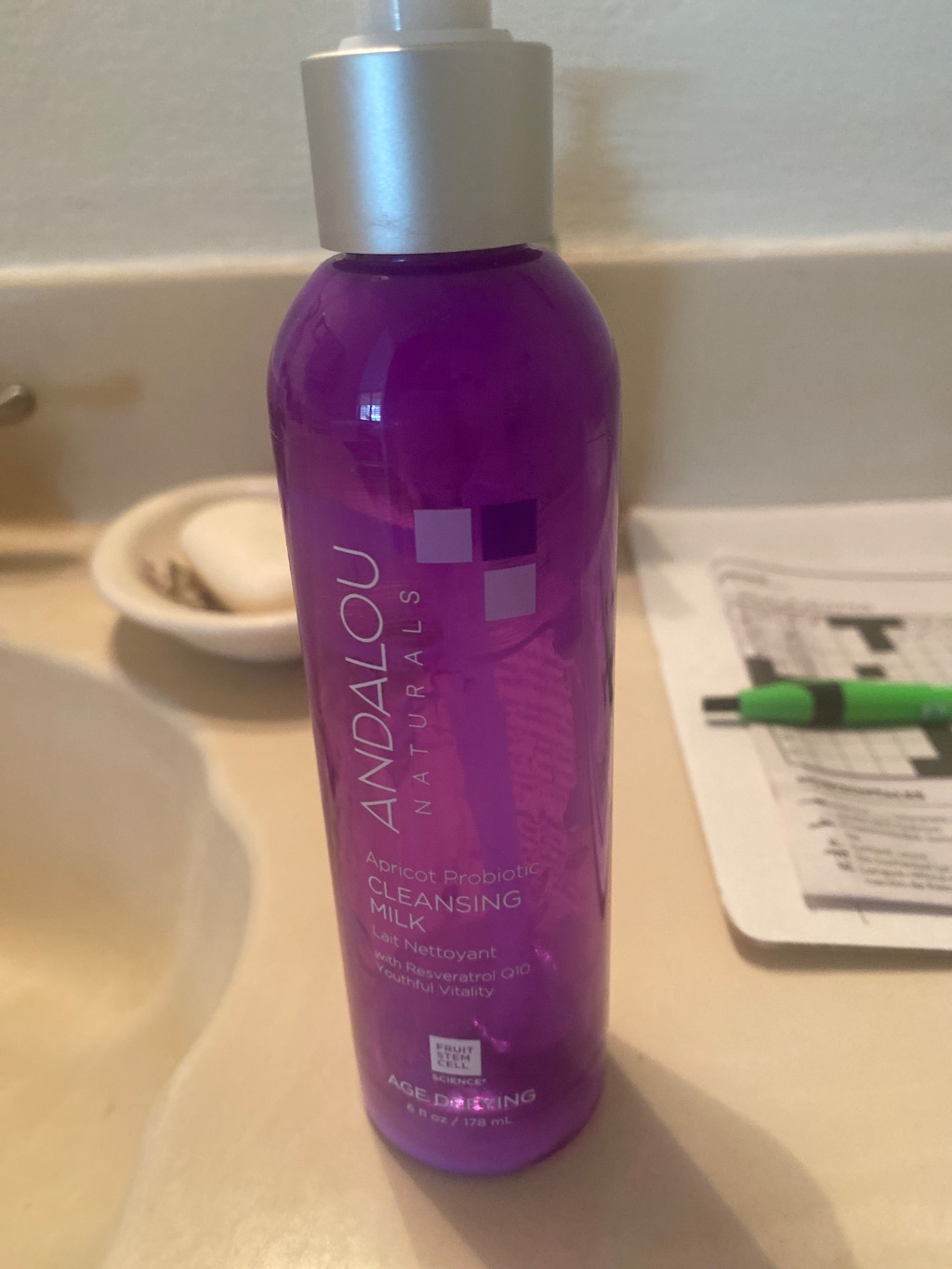 Andalou Naturals Apricot Probiotic Cleansing Milk