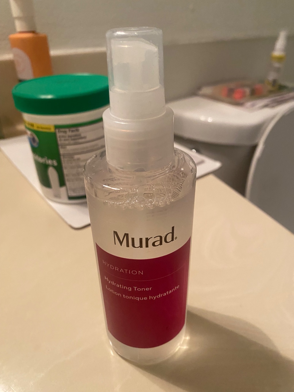 Murad Hydration Hydrating Toner label