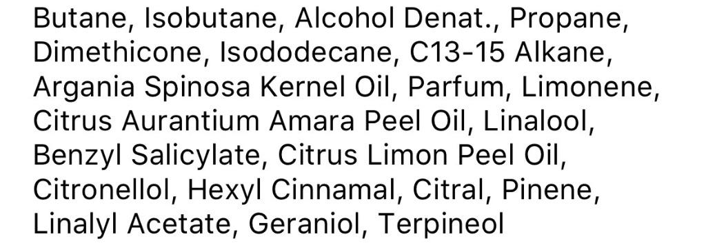 Unknown Hair Care Aerosol