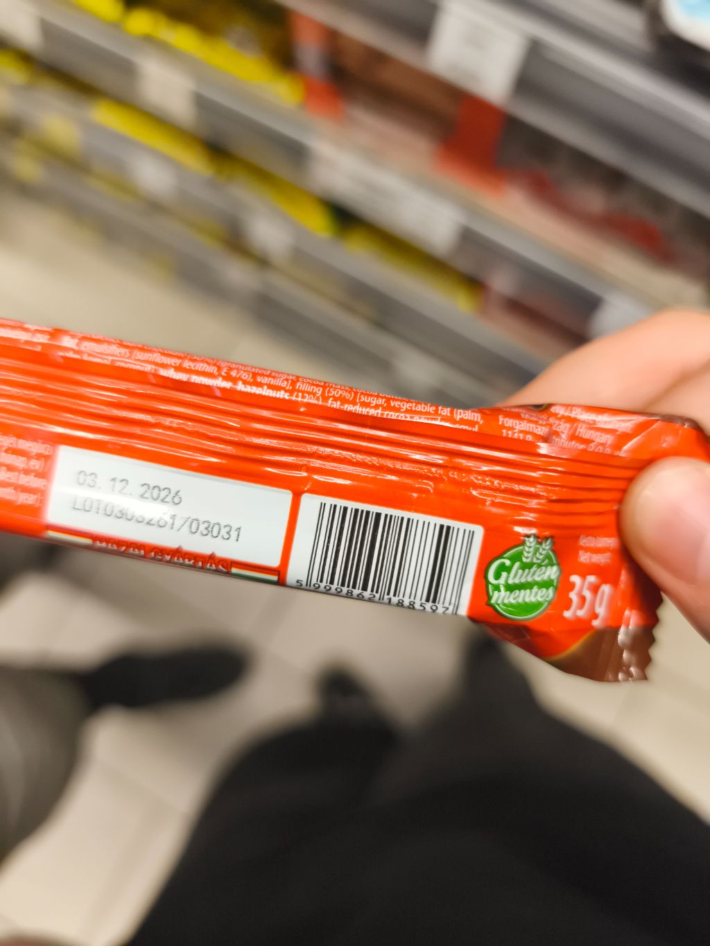 Unknown Chocolate Bar label