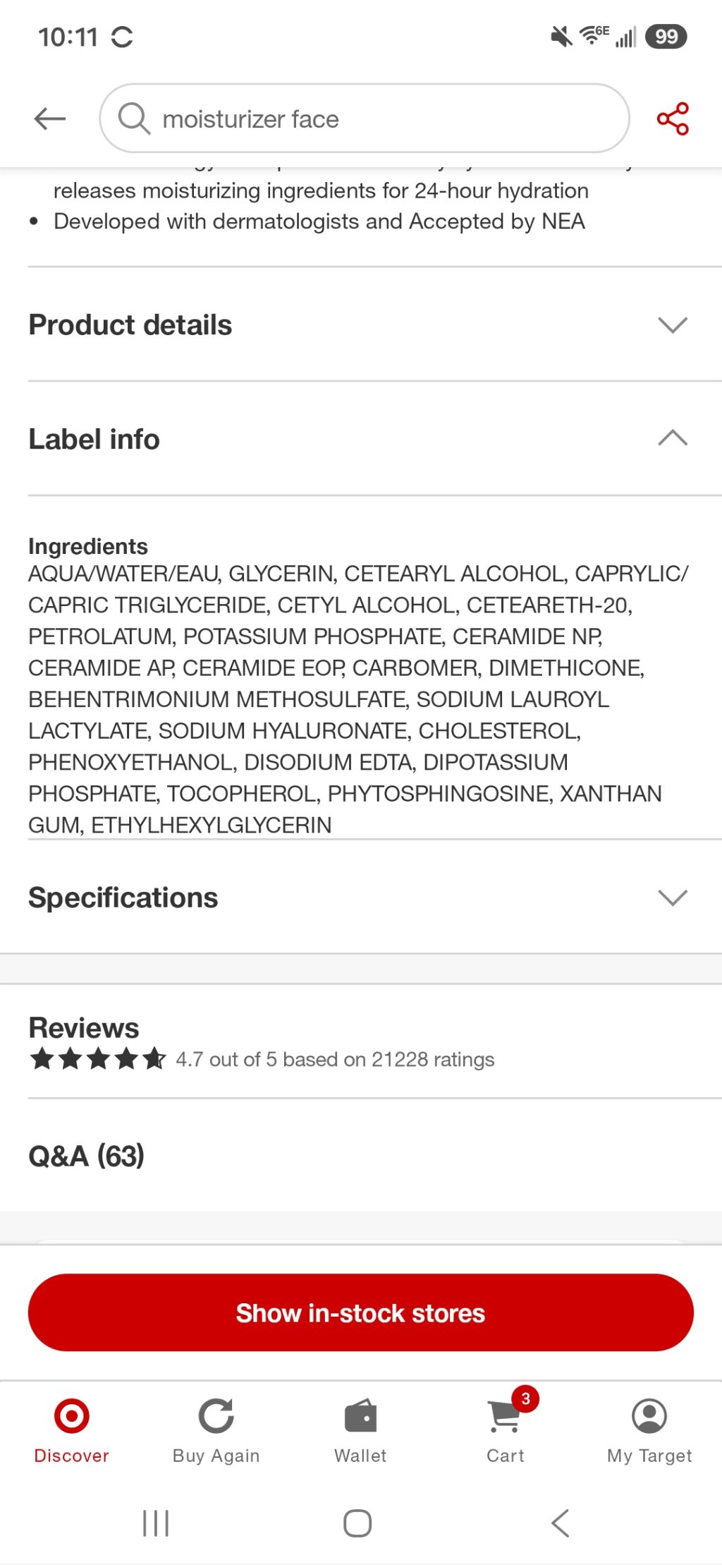 CeraVe Moisturizing Cream