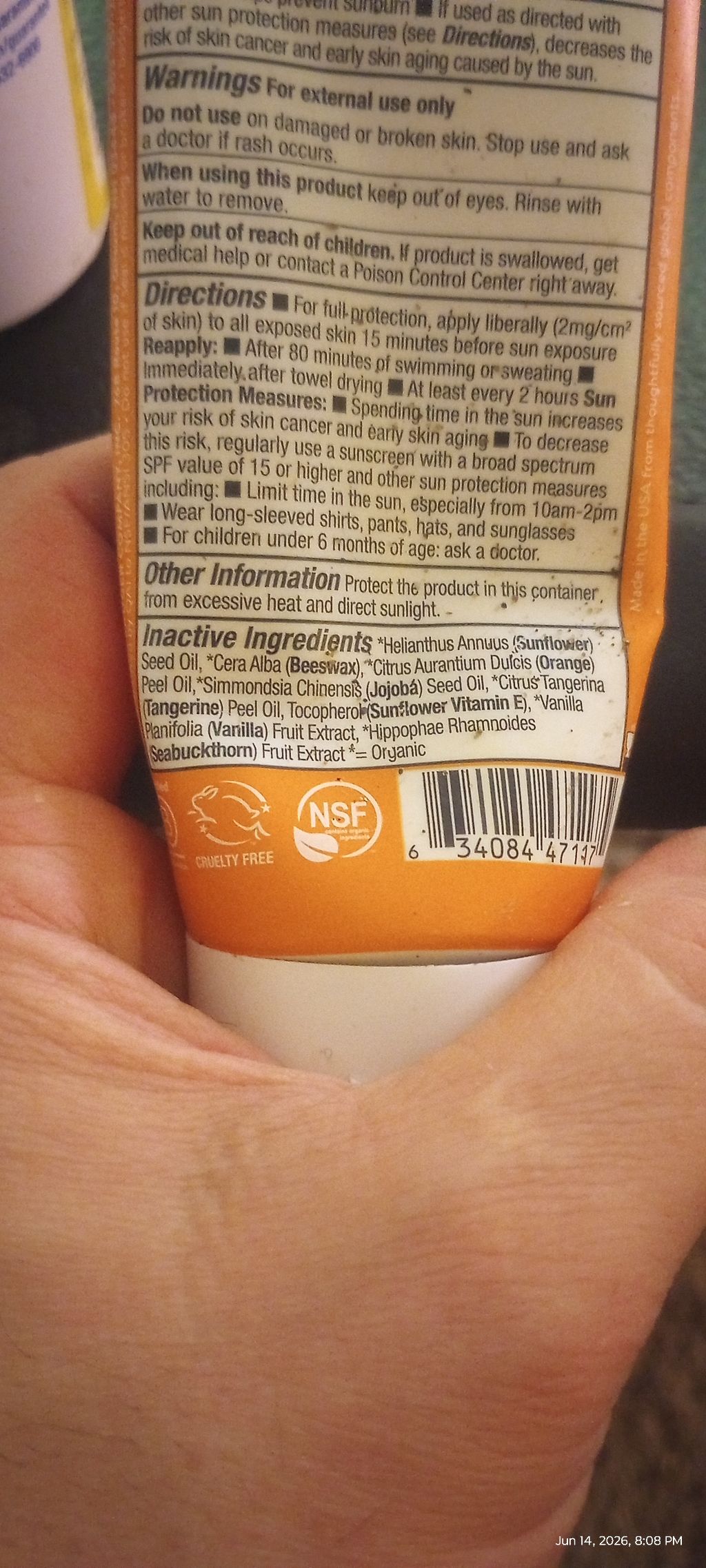Unknown Brand Sunscreen