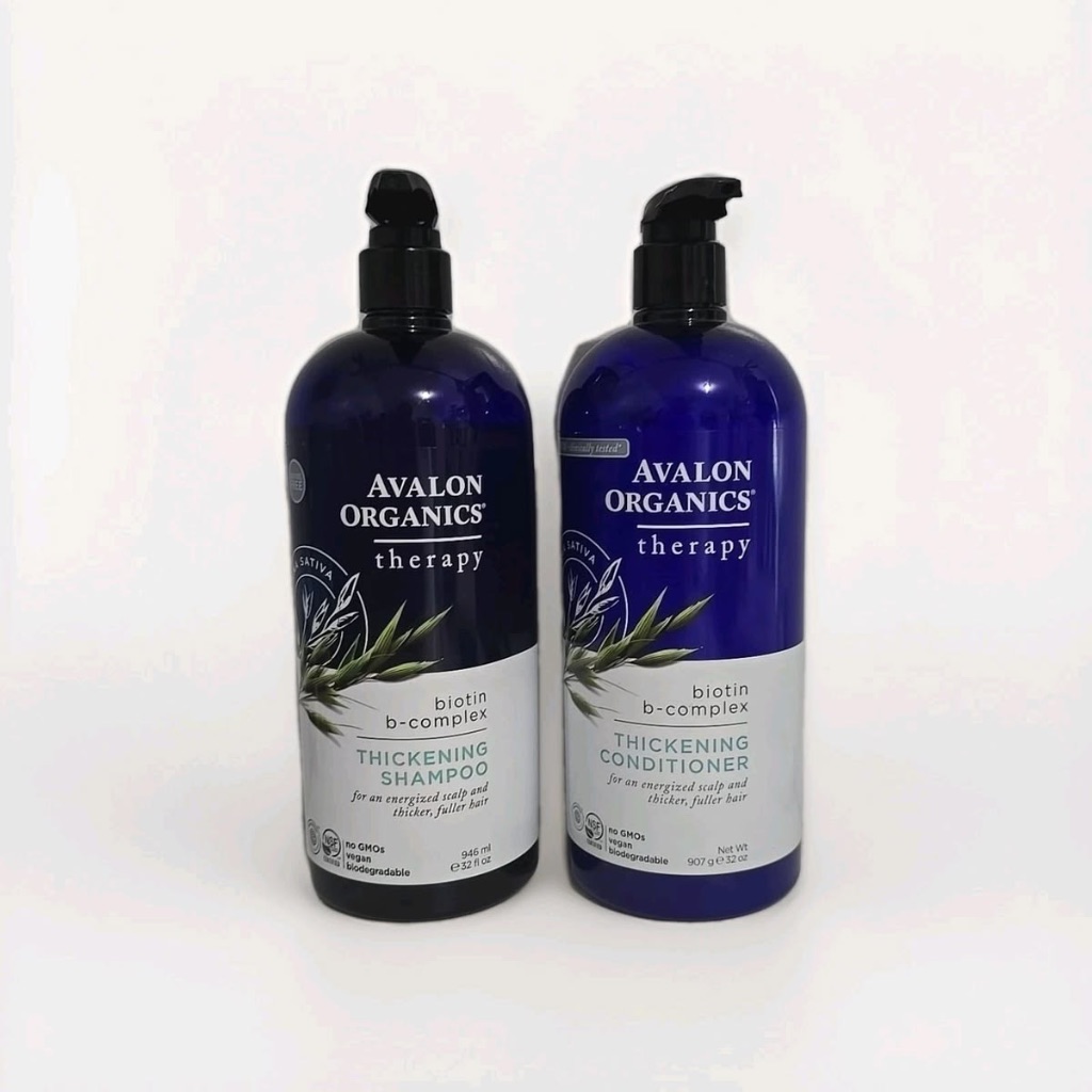Avalon Organics Therapy Biotin B-Complex Thickening Shampoo and Conditioner