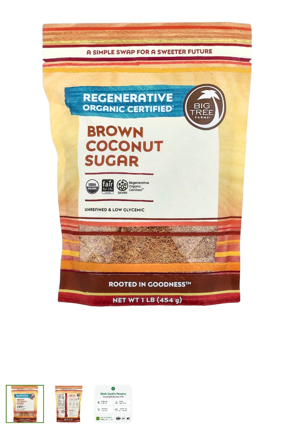 Big Tree Farms Regenerative Organic Certified Brown Coconut Sugar
