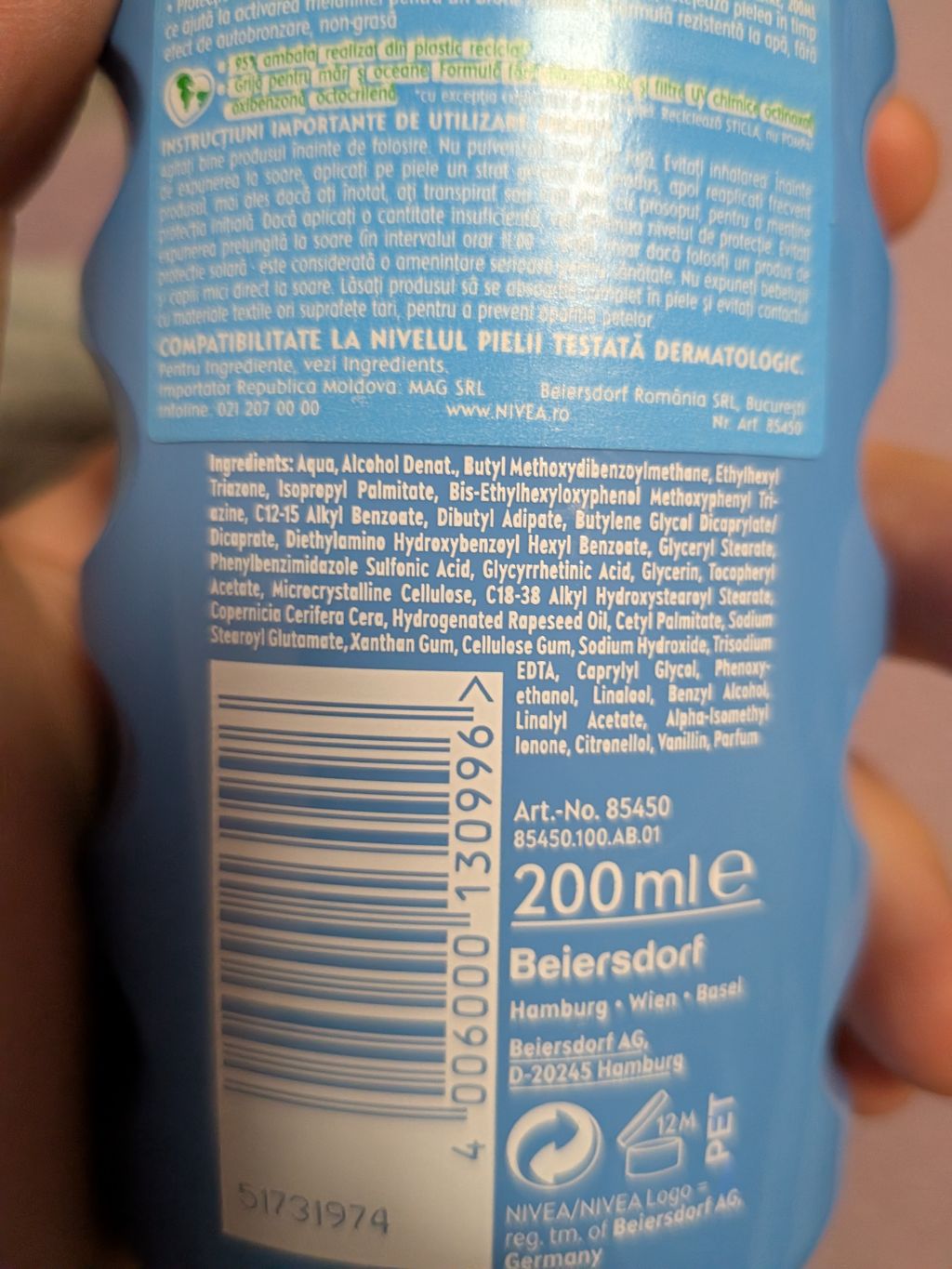 Nivea Sun Protect & Moisture Lotion