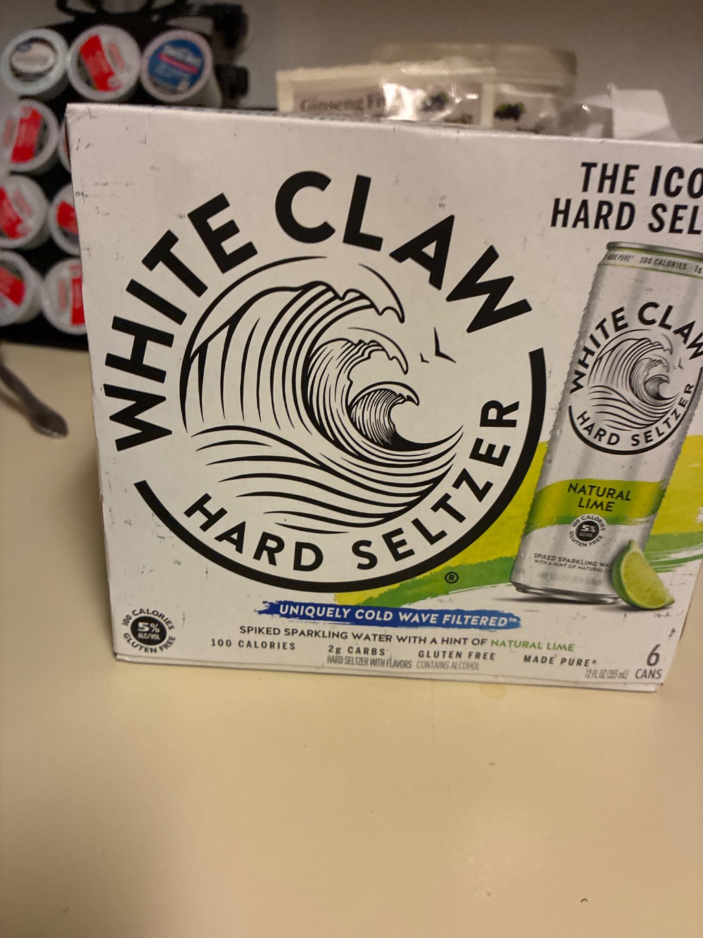 White Claw Hard Seltzer Natural Lime