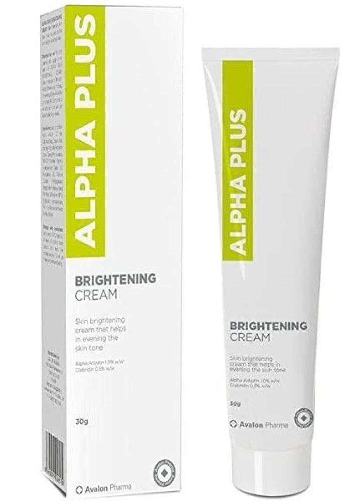 Avalon Pharma Alpha Plus Brightening Cream product label