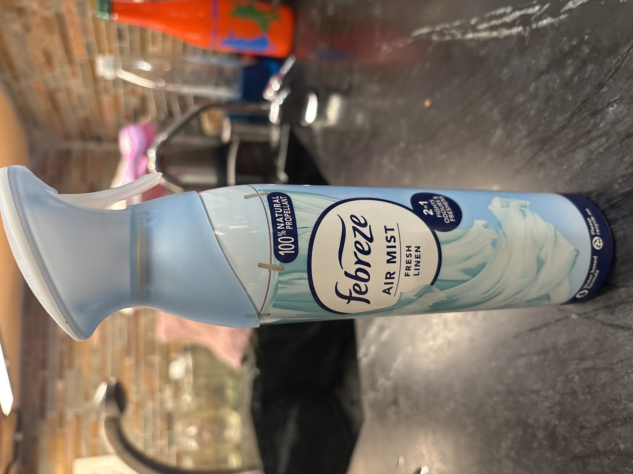 Febreze Air Mist Fresh Linen product label