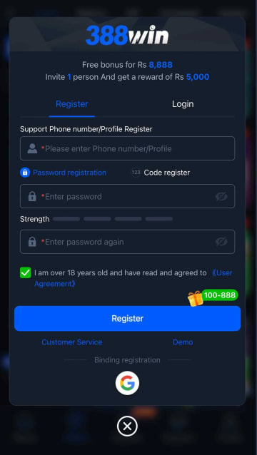 388WIN Game Login