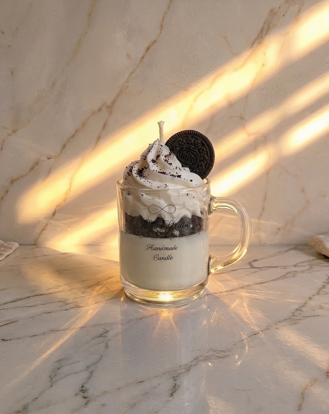 ukrasna sveća - Sveća u šolji — Oreo Dessert