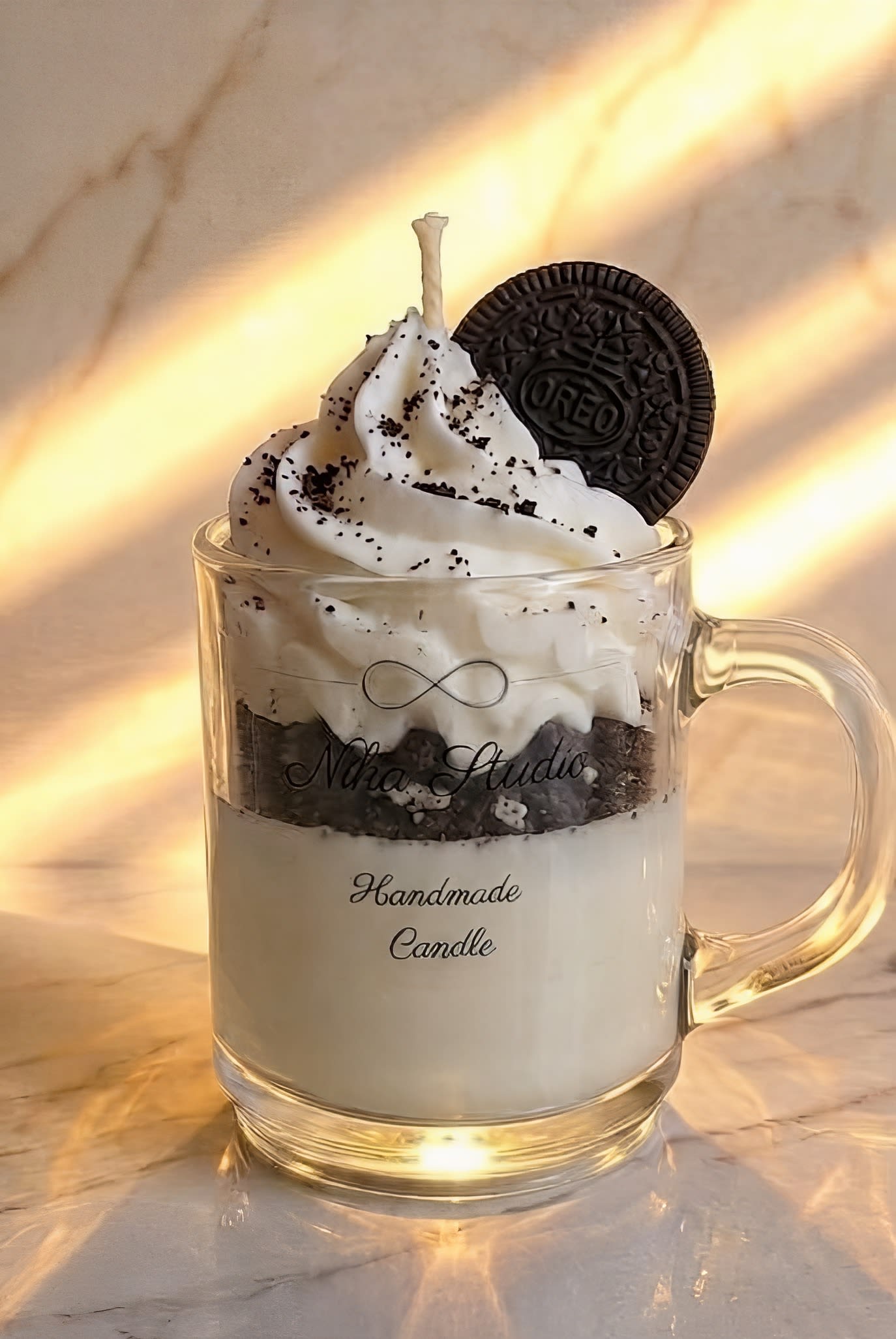 ukrasna sveća - Sveća u šolji — Oreo Dessert 2