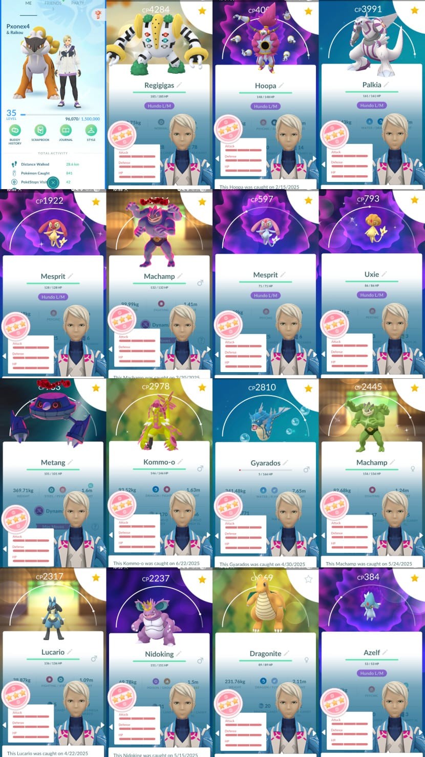 Pokemon Go Account – {200Ri}Lv35 Mystic 163 Legendary 51 Shiny Hundo Regigigas CP4284+3 Hundo Legend Shundo Mesprit&Uxie Hundo Mythical Hoopa Shiny Gigantamax Snorlax Gmail