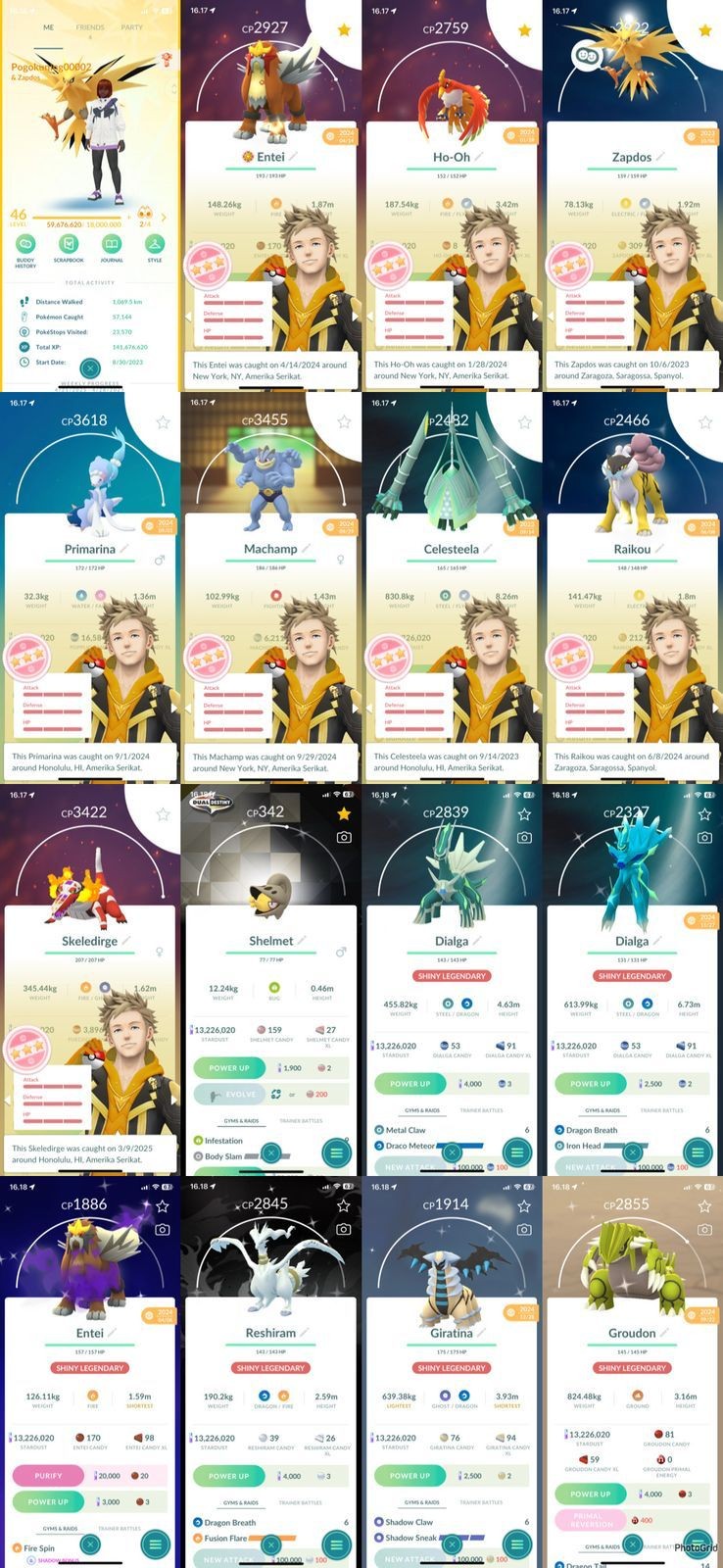 Pokemon Go Account – {UOP}Lv46 Instinct⚡️346 Shiny⚡️326 Legendary⚡️Hundo UB Celesteela⚡️4 Hundo Legendary⚡️13M SD⚡️Shiny Darkrai⚡️2 Shiny Kartana⚡️Legen 3*148⚡️6 Shadow Shiny⚡️Gmail