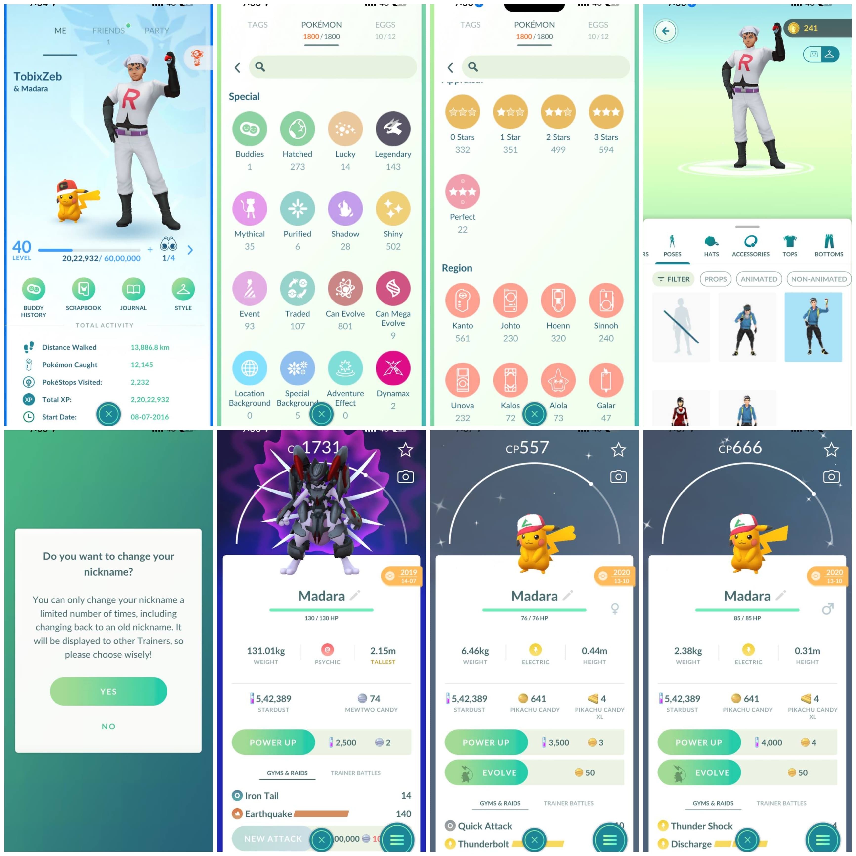 Pokemon Go Account – RARE VINTAGE ACC(2016)(LVL40) 502SHINY|143LEGS 2x SHINY ASH HAT PIKA ARM MEWTWO 14 SL’s–RAYQUAZA,ZEKROM+MORE 3x SHINY MEGA CHARIZARD SHUNDO LATIAS
