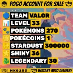 Pokemon Go Account – 🎇 Level 33 PTC | 36x Shiny 🫧 | Shadow Suicune + Genesect ⚗️ | 300K Stardust 🪙 | Full Access ! MKG253