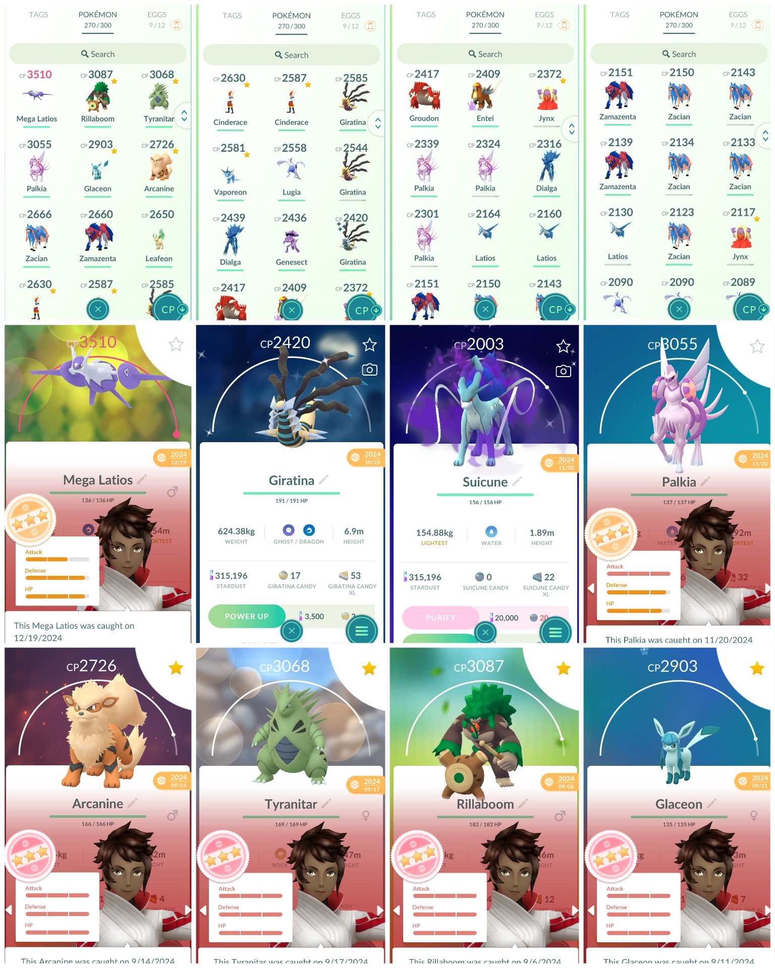 Pokemon Go Account – e48 Shiny Giratina Shiny Shadow Suicune IV100 Tyranitar 3K 50 Legendary 50 Shiny 50 IV100 IV100 Rillaboom 3K Legendary Groudon