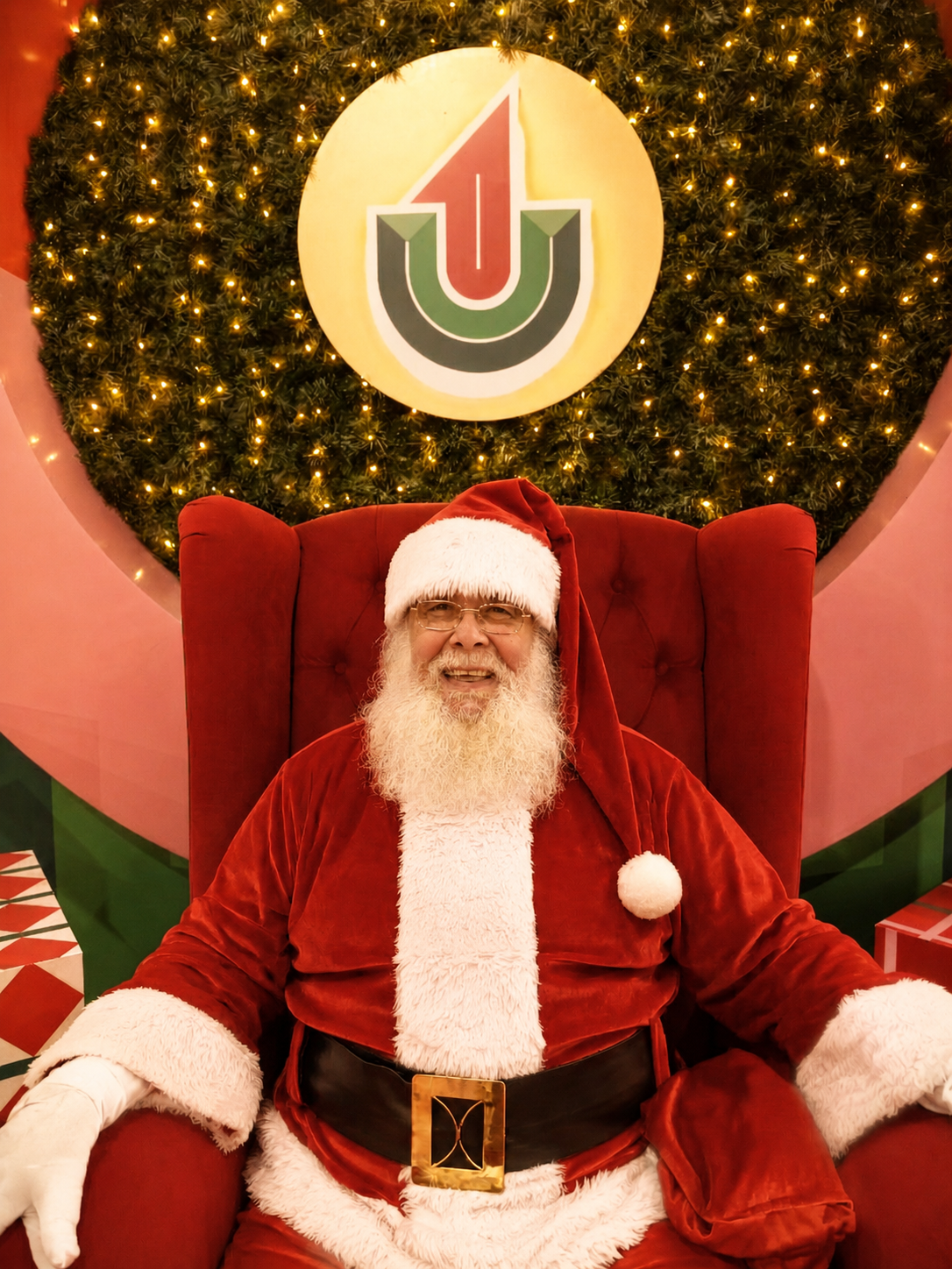 Papá Noel saludando