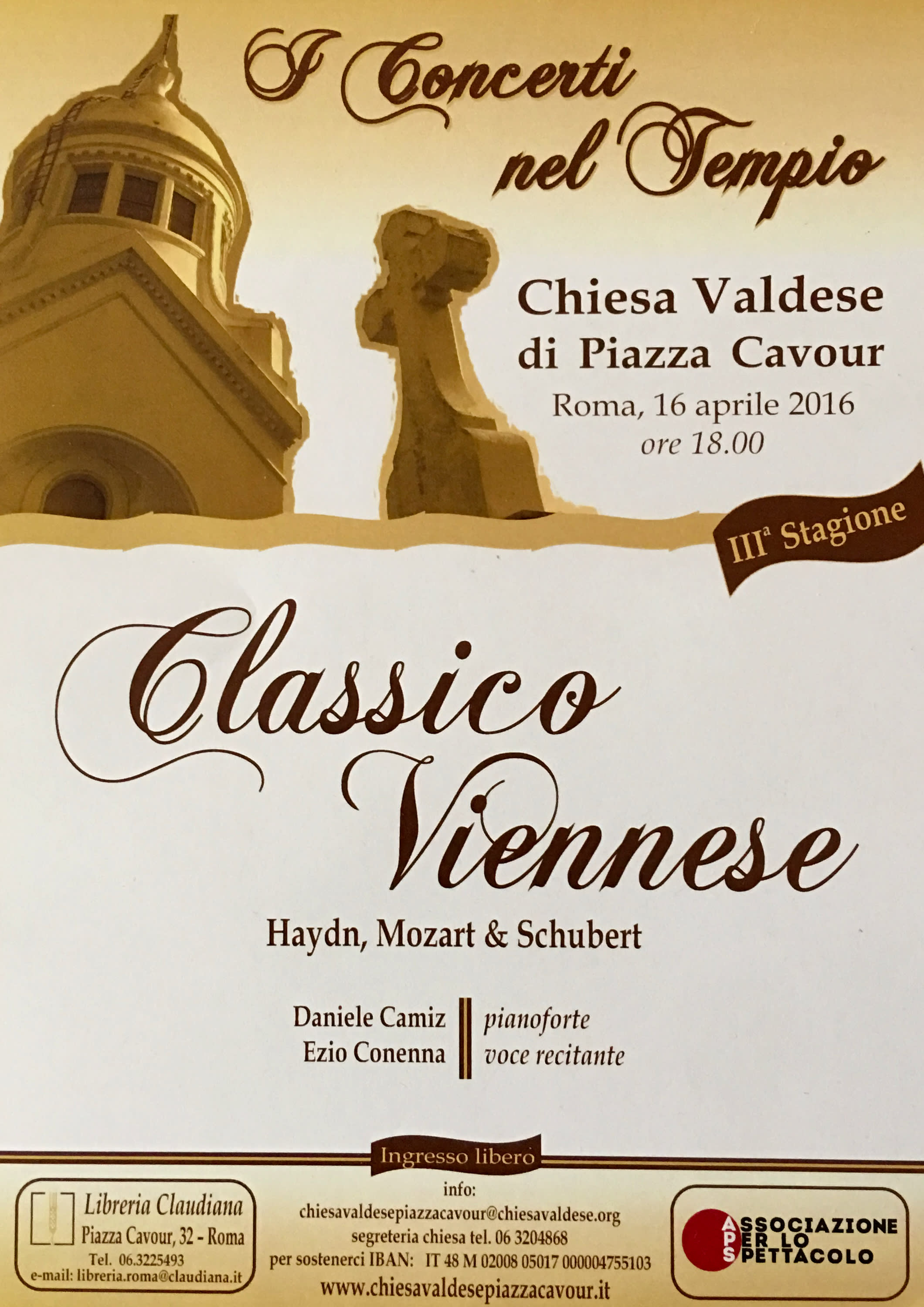 Poster — Classico Viennese — Haydn, Mozart & Schubert