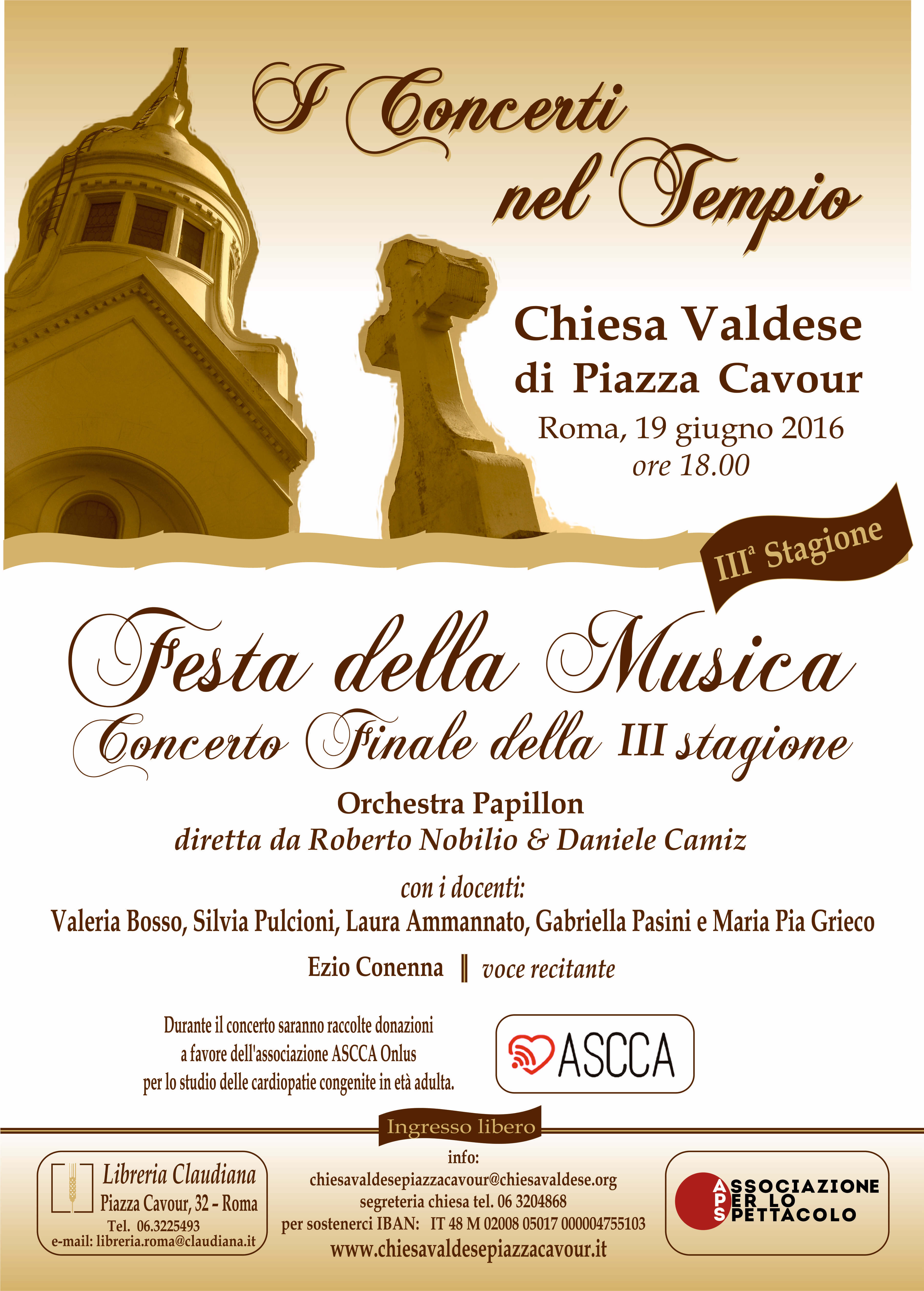 Poster — Festa della Musica — Concerto finale della III stagione