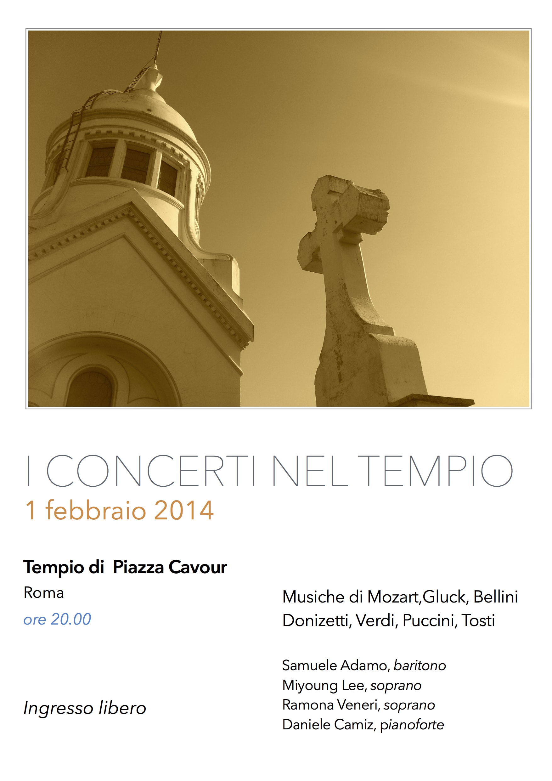 Locandina — I Concerti nel Tempio — I Concerto