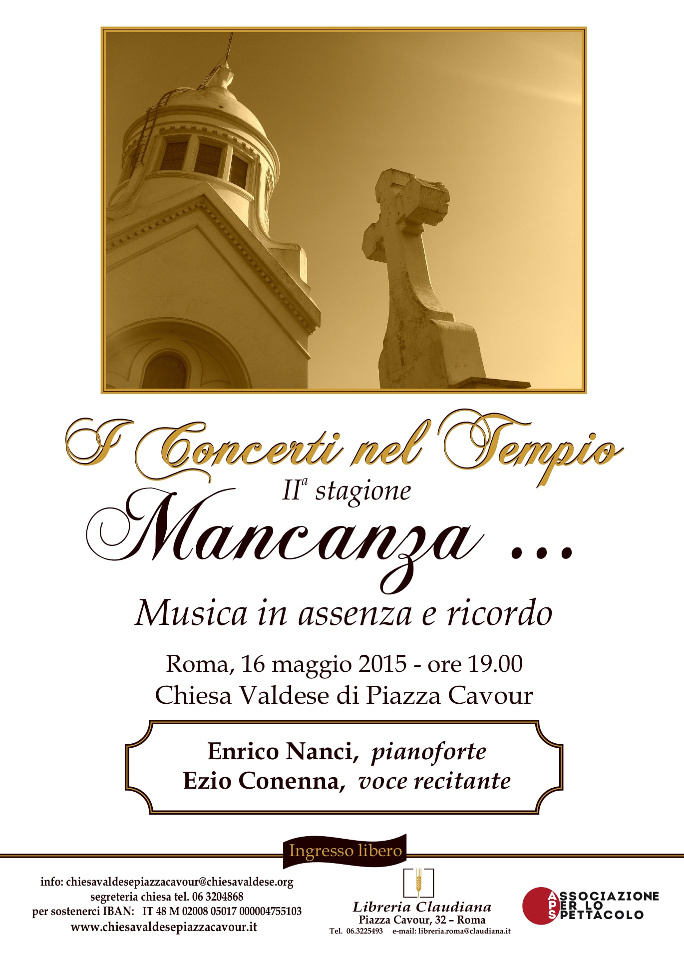 Locandina — Mancanza… — Musica in assenza e ricordo