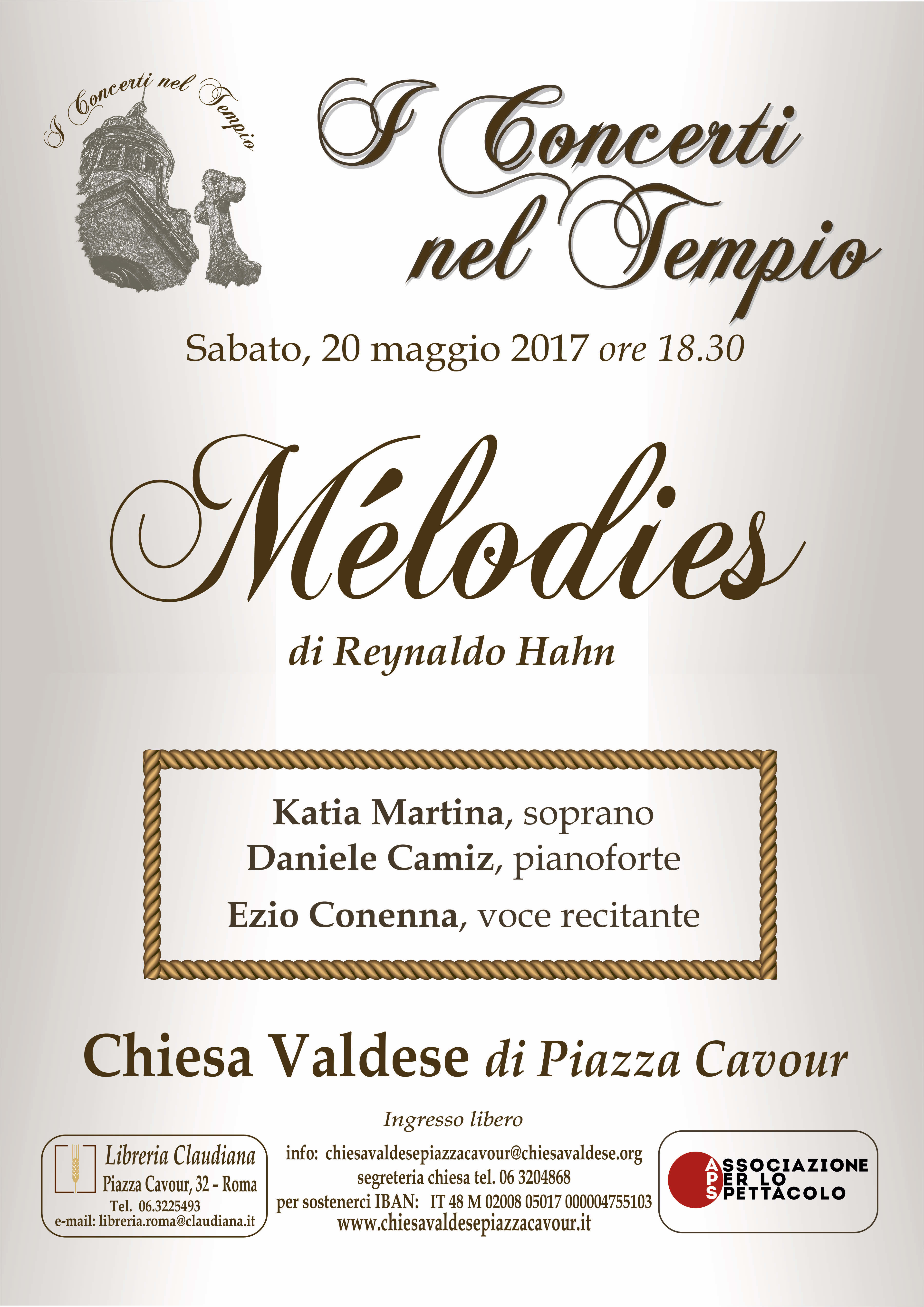 Locandina — Mélodies di Reynaldo Hahn