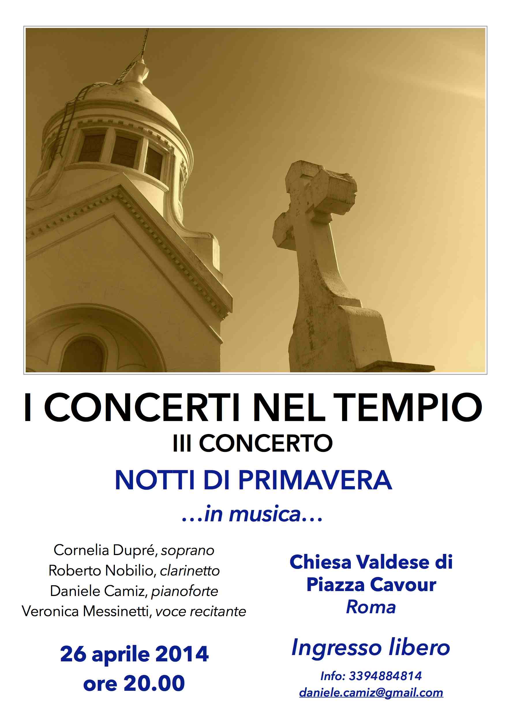 Locandina — Notti di primavera …in musica…